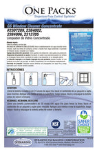 Load image into Gallery viewer, STEARNS Glass & Window Cleaner Bottle With 10 Refills Packets Non-Toxic and Eco-friendly