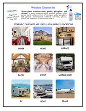 Load image into Gallery viewer, STEARNS Glass & Window Cleaner Bottle With 10 Refills Packets Non-Toxic and Eco-friendly