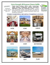 Load image into Gallery viewer, STEARNS All Purpose Cleaner & Degreaser 10 Refills Packets Non-Toxic and Eco-friendly