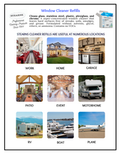 Load image into Gallery viewer, STEARNS Glass & Window Cleaner Refills Packets Non-Toxic and Eco-friendly