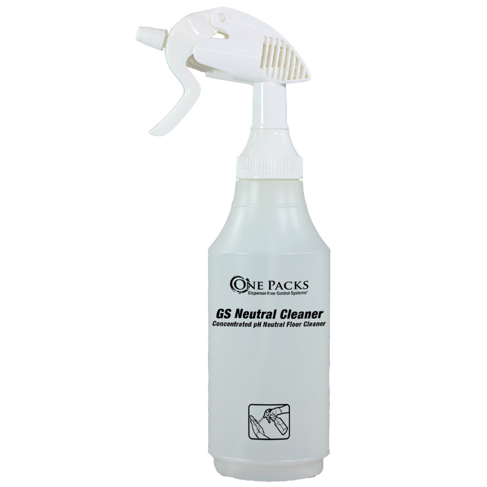 STEARNS Floor Cleaner Spray Bottle: Reusable Wide Mouth 32oz Special Design for Easy Water Filling (BOTTLE ONLY)