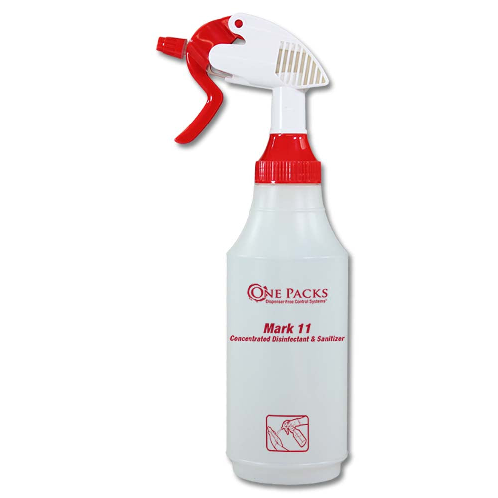 STEARNS Disinfectant Cleaner Spray Bottle: Reusable Wide Mouth 32oz Special Design for Easy Water Filling (BOTTLE ONLY)