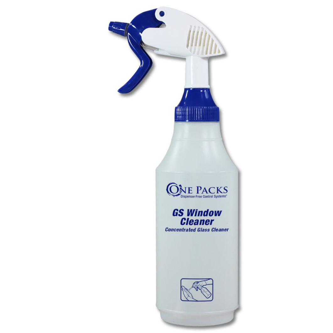 STEARNS Glass & Window Cleaner Spray Bottle: Reusable Wide Mouth 32oz Special Design for Easy Water Filling (BOTTLE ONLY)