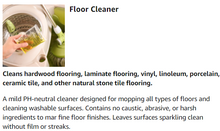 Load image into Gallery viewer, STEARNS Floor Cleaner Bottle &amp; 10 Refills Packets Non-Toxic and Eco-friendly Add 1 Refill with 4 Gallons of Water for Damp Mopping.
