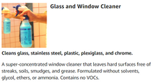 Load image into Gallery viewer, STEARNS Glass &amp; Window Cleaner Bottle With 10 Refills Packets Non-Toxic and Eco-friendly
