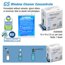 Load image into Gallery viewer, STEARNS Glass &amp; Window Cleaner Bottle With 10 Refills Packets Non-Toxic and Eco-friendly
