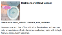 Load image into Gallery viewer, STEARNS Restroom &amp; Bowl Cleaner Bottle With 10 Refills Packets Non-Toxic and Eco-friendly

